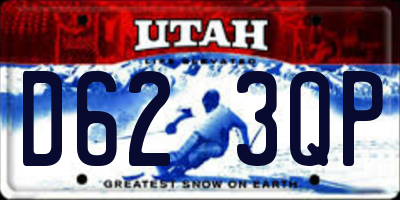 UT license plate D623QP