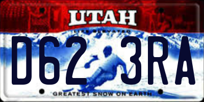 UT license plate D623RA