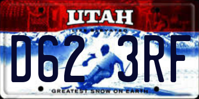 UT license plate D623RF