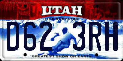 UT license plate D623RH