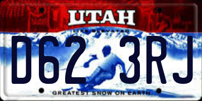 UT license plate D623RJ