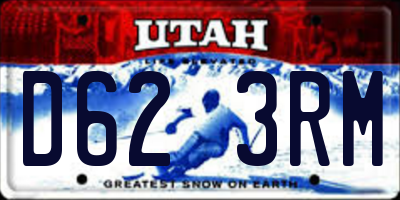 UT license plate D623RM