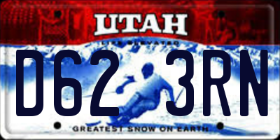 UT license plate D623RN