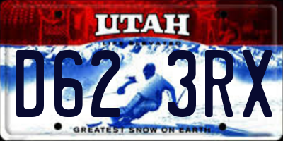 UT license plate D623RX