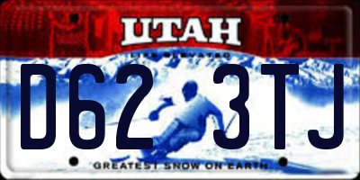 UT license plate D623TJ