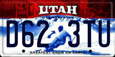 UT license plate D623TU