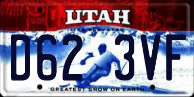 UT license plate D623VF