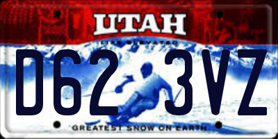 UT license plate D623VZ