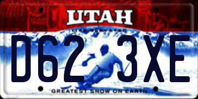 UT license plate D623XE