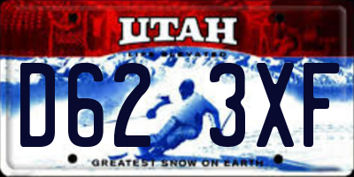 UT license plate D623XF