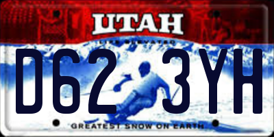 UT license plate D623YH