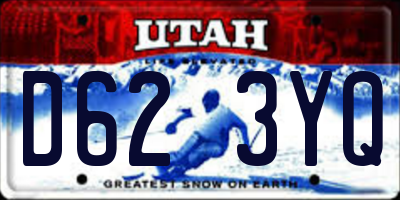 UT license plate D623YQ
