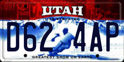 UT license plate D624AP