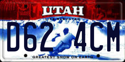 UT license plate D624CM