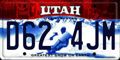 UT license plate D624JM