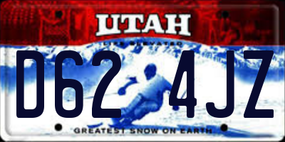UT license plate D624JZ