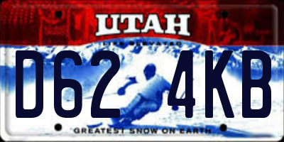 UT license plate D624KB