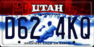 UT license plate D624KQ