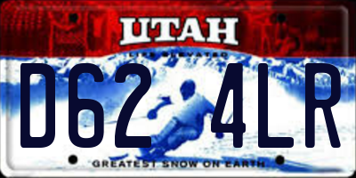 UT license plate D624LR
