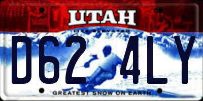 UT license plate D624LY