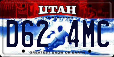 UT license plate D624MC
