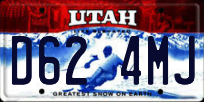 UT license plate D624MJ