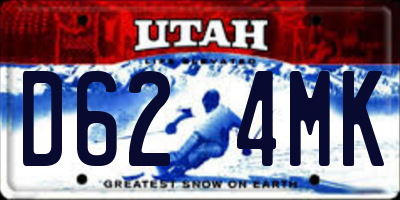 UT license plate D624MK