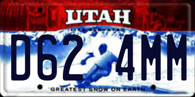 UT license plate D624MM