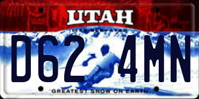 UT license plate D624MN