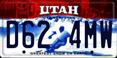 UT license plate D624MW
