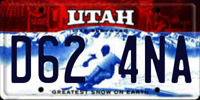 UT license plate D624NA