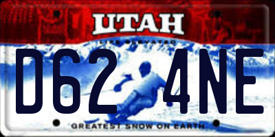 UT license plate D624NE