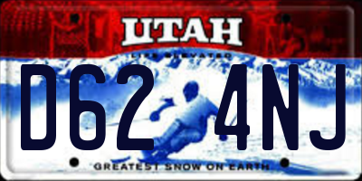 UT license plate D624NJ