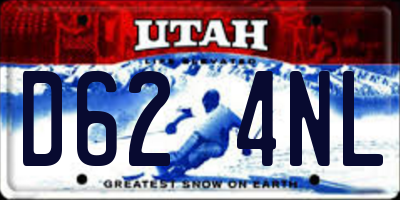 UT license plate D624NL