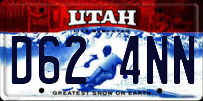 UT license plate D624NN