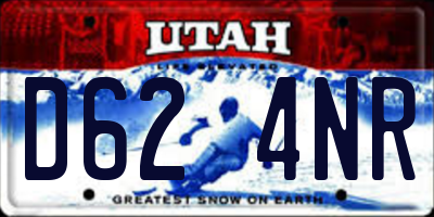 UT license plate D624NR