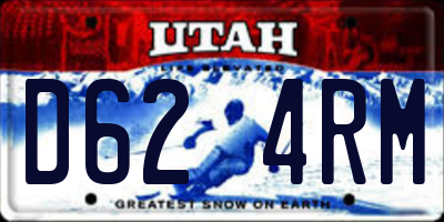 UT license plate D624RM