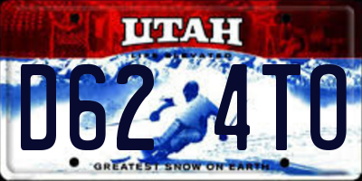 UT license plate D624TO