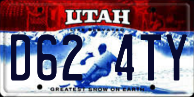 UT license plate D624TY