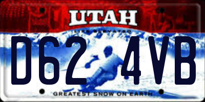 UT license plate D624VB