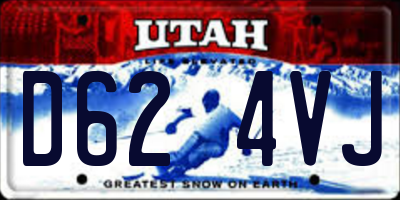 UT license plate D624VJ