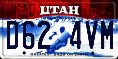 UT license plate D624VM