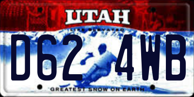 UT license plate D624WB