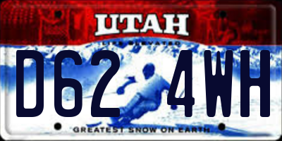 UT license plate D624WH
