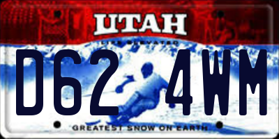 UT license plate D624WM
