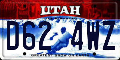 UT license plate D624WZ