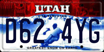 UT license plate D624YG