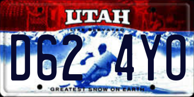 UT license plate D624YO