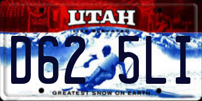 UT license plate D625LI