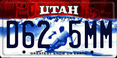 UT license plate D625MM